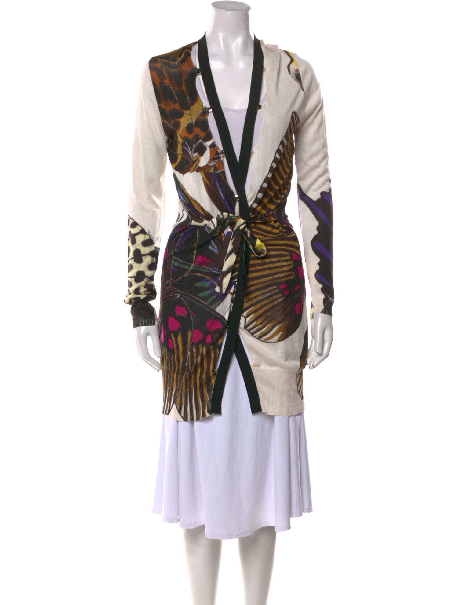 Roberto Cavalli Silk Printed Sweater