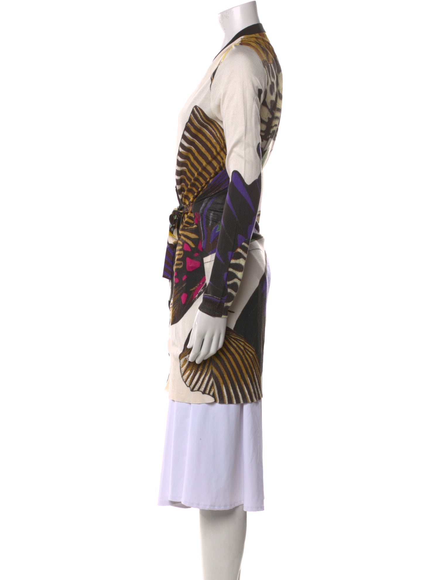 Roberto Cavalli Silk Printed Sweater