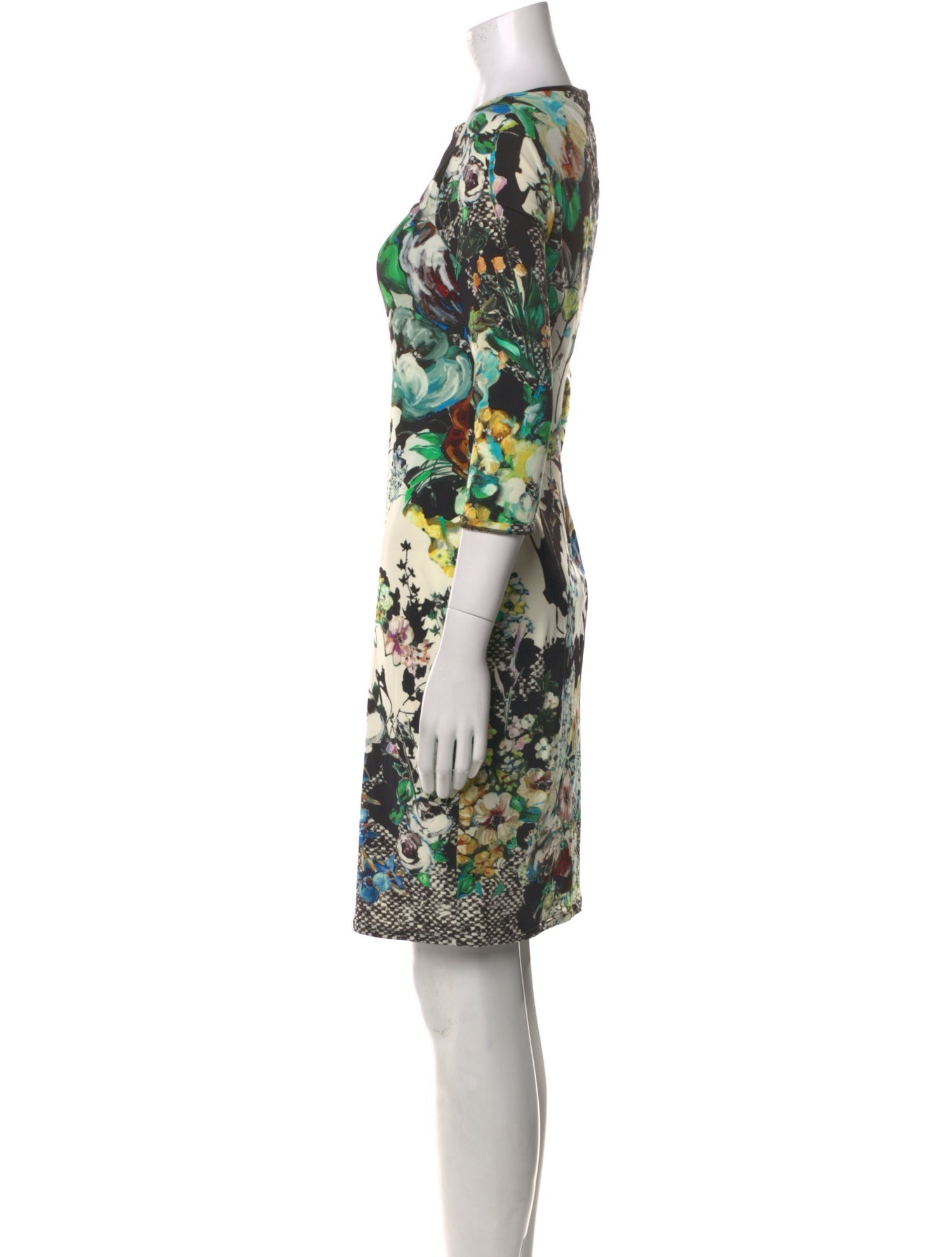 Roberto Cavalli Floral Print Mini Dress