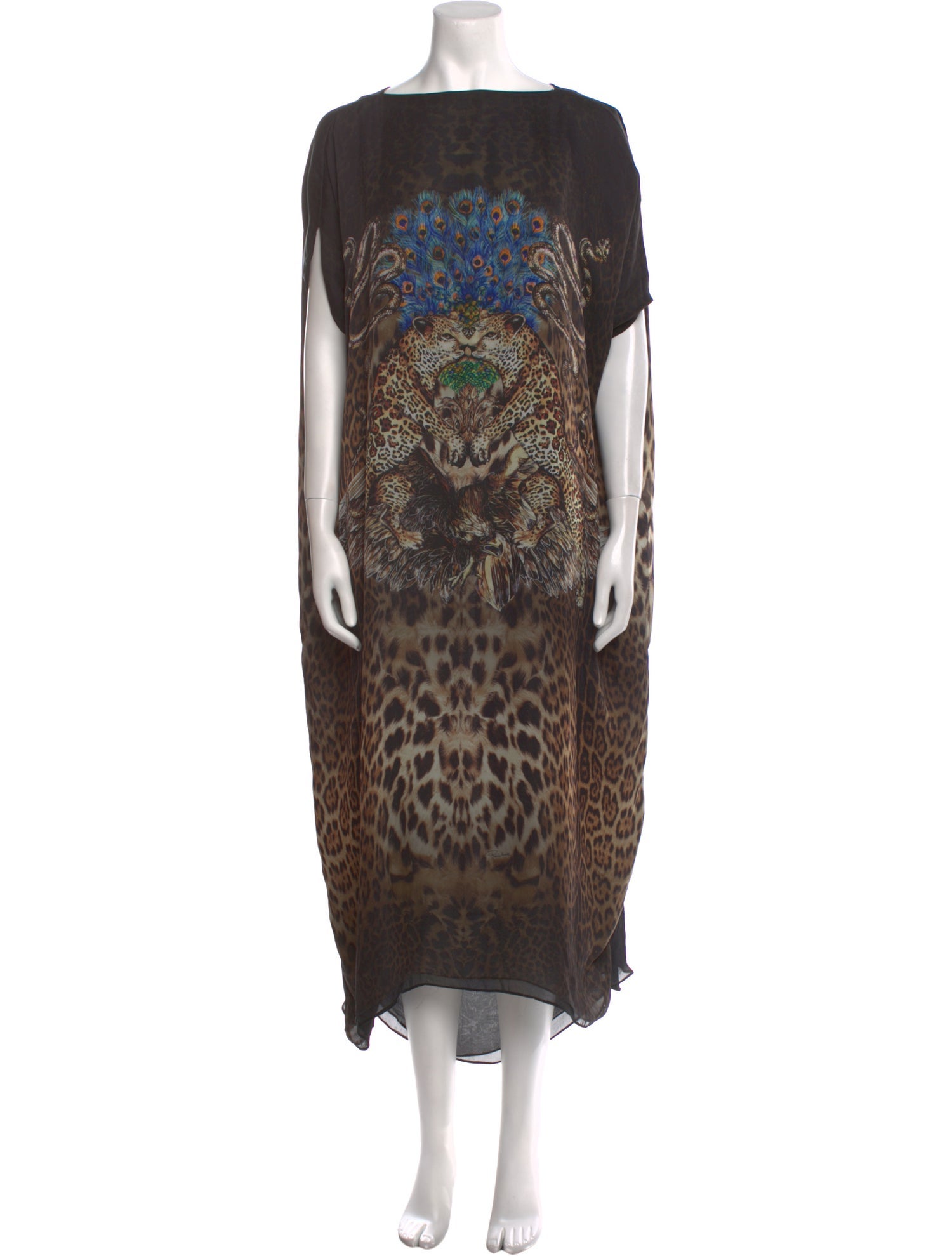 Roberto Cavalli Silk Long Dress