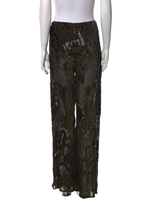 Roberto Cavalli Floral Print Straight Leg Pants