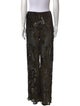 Roberto Cavalli Floral Print Straight Leg Pants