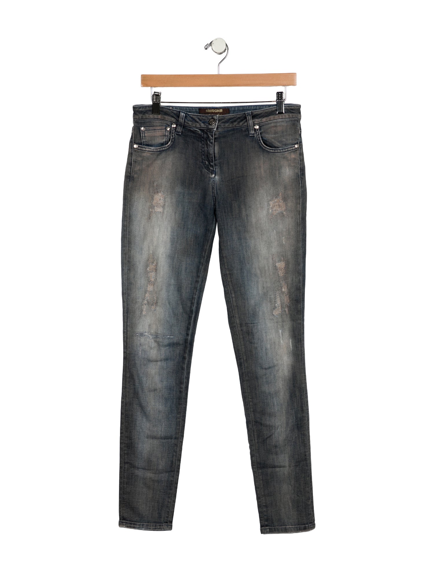 Roberto Cavalli Mid-Rise Skinny Leg Jeans