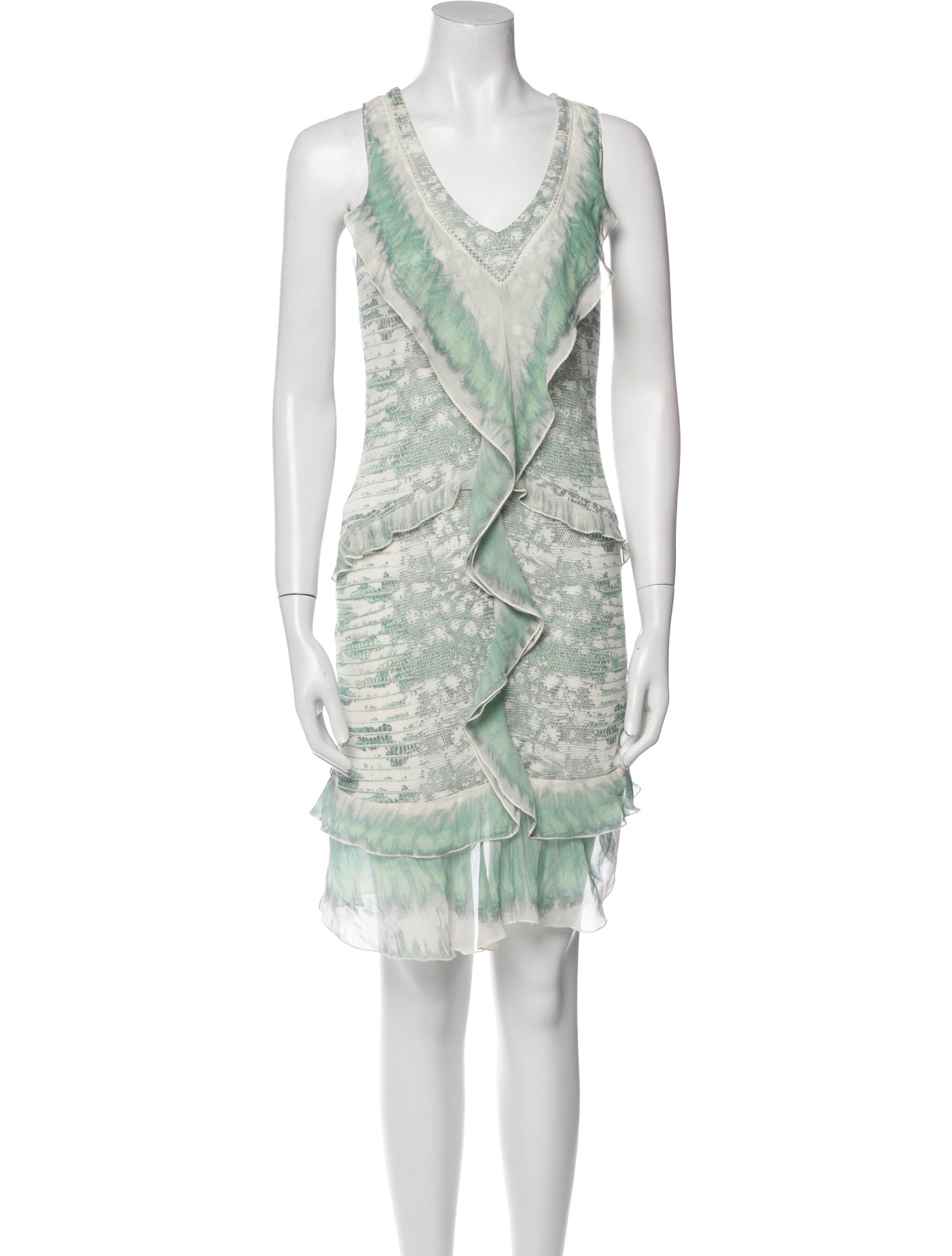 Roberto Cavalli Printed Knee-Length Dress