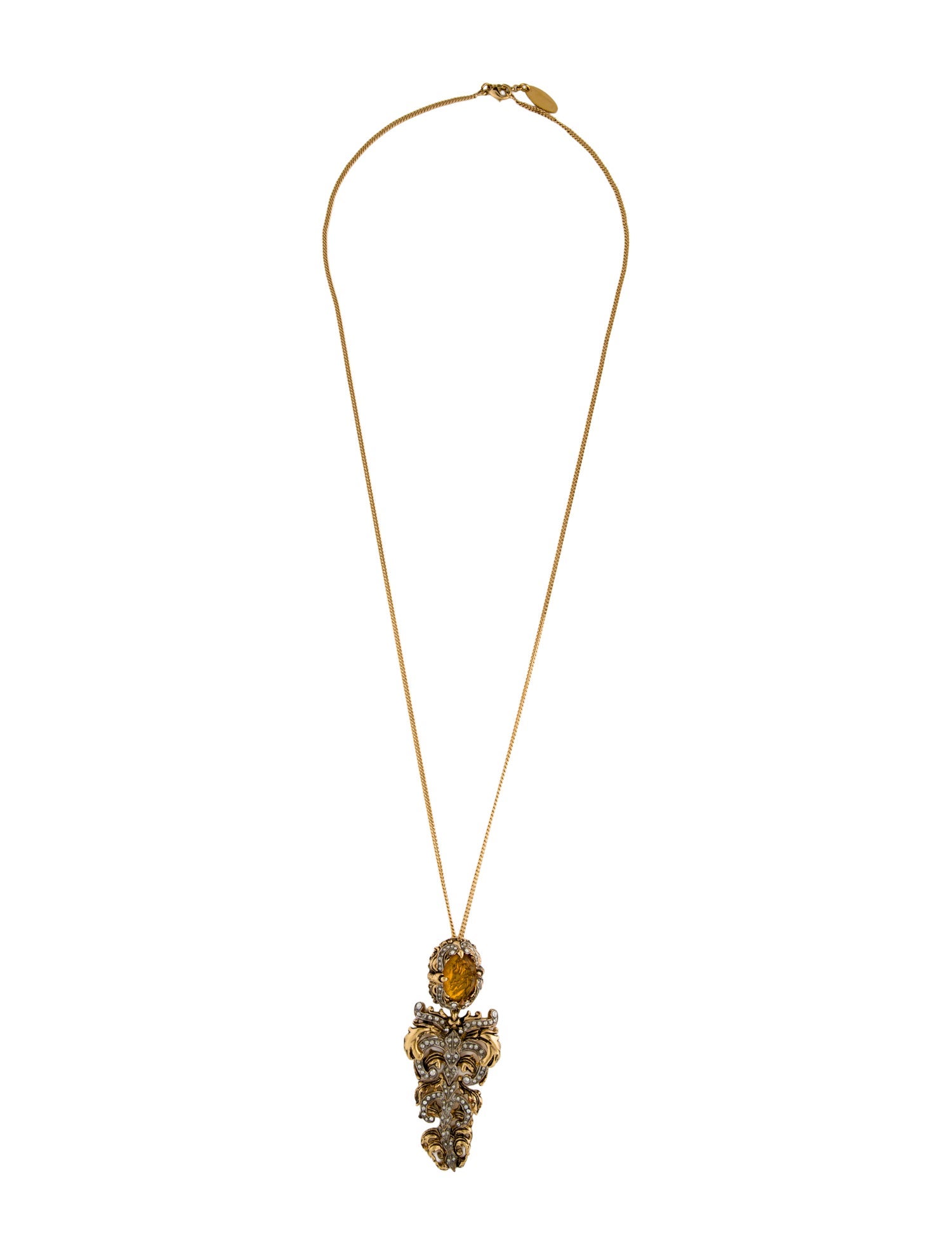 Roberto Cavalli Crystal Pendant Necklace