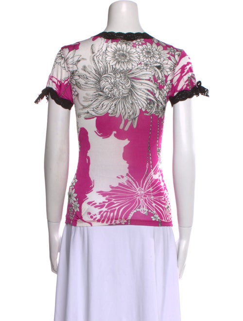 Roberto Cavalli Printed V-Neck Top