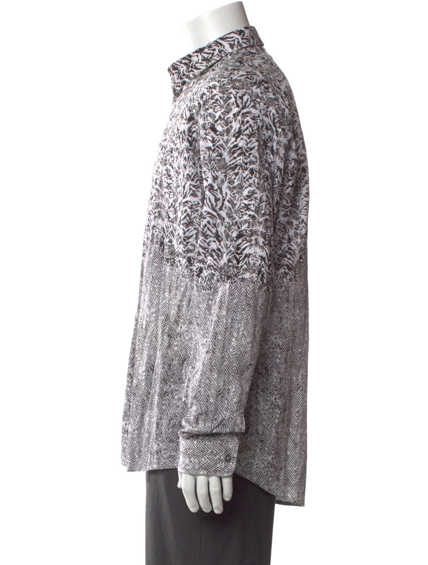Roberto Cavalli Printed Long Sleeve Shirt