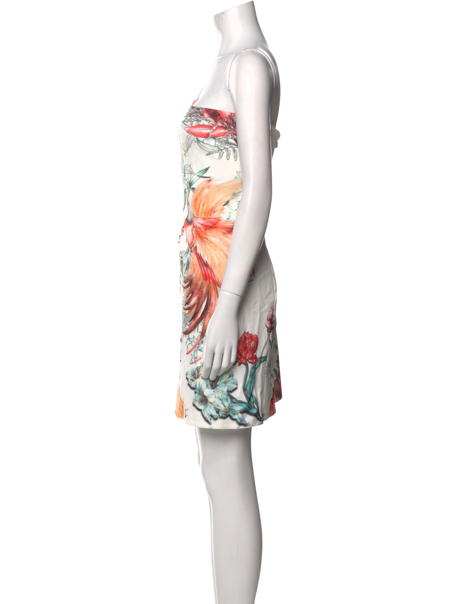 Roberto Cavalli Floral Print Mini Dress