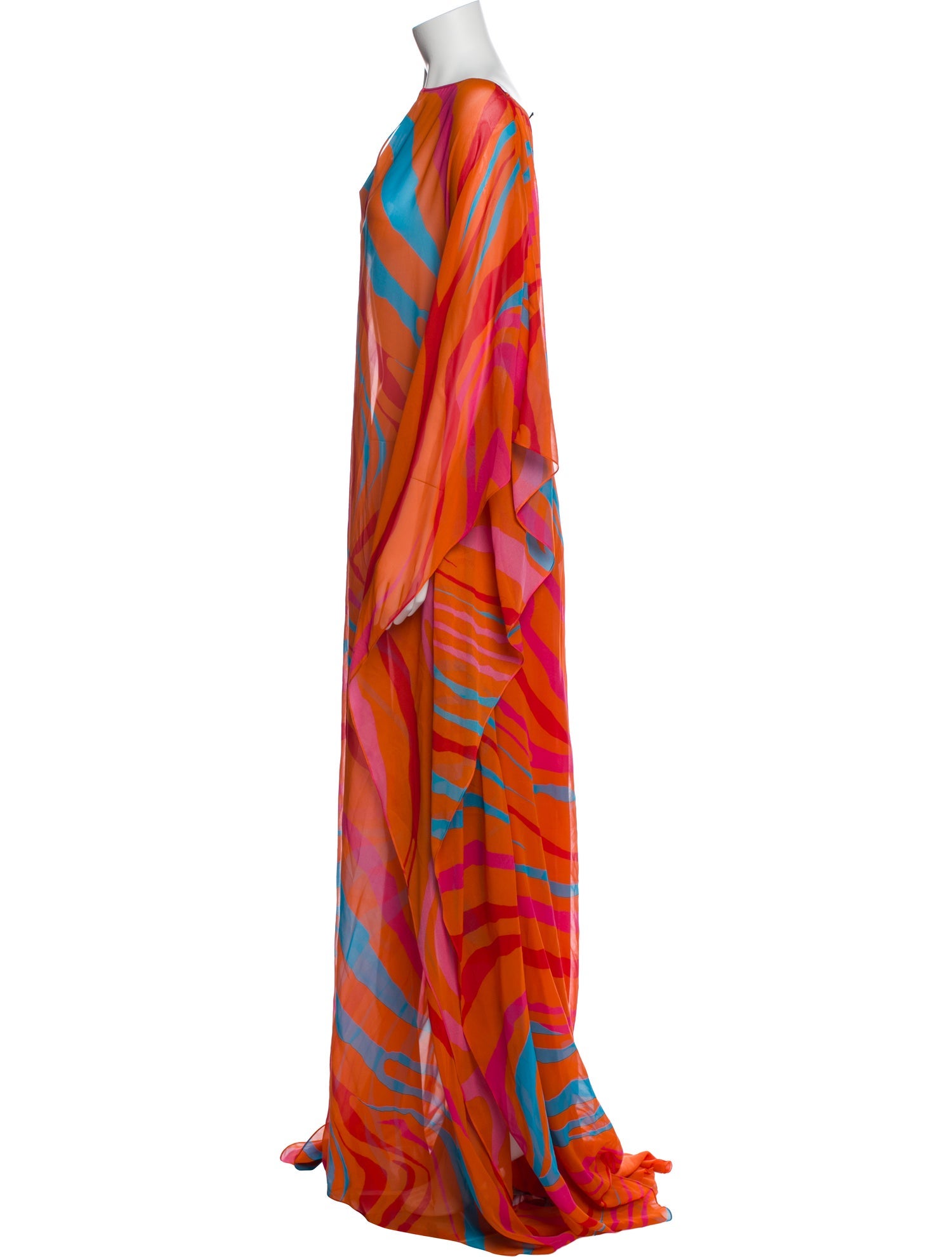 Roberto Cavalli Silk Long Dress