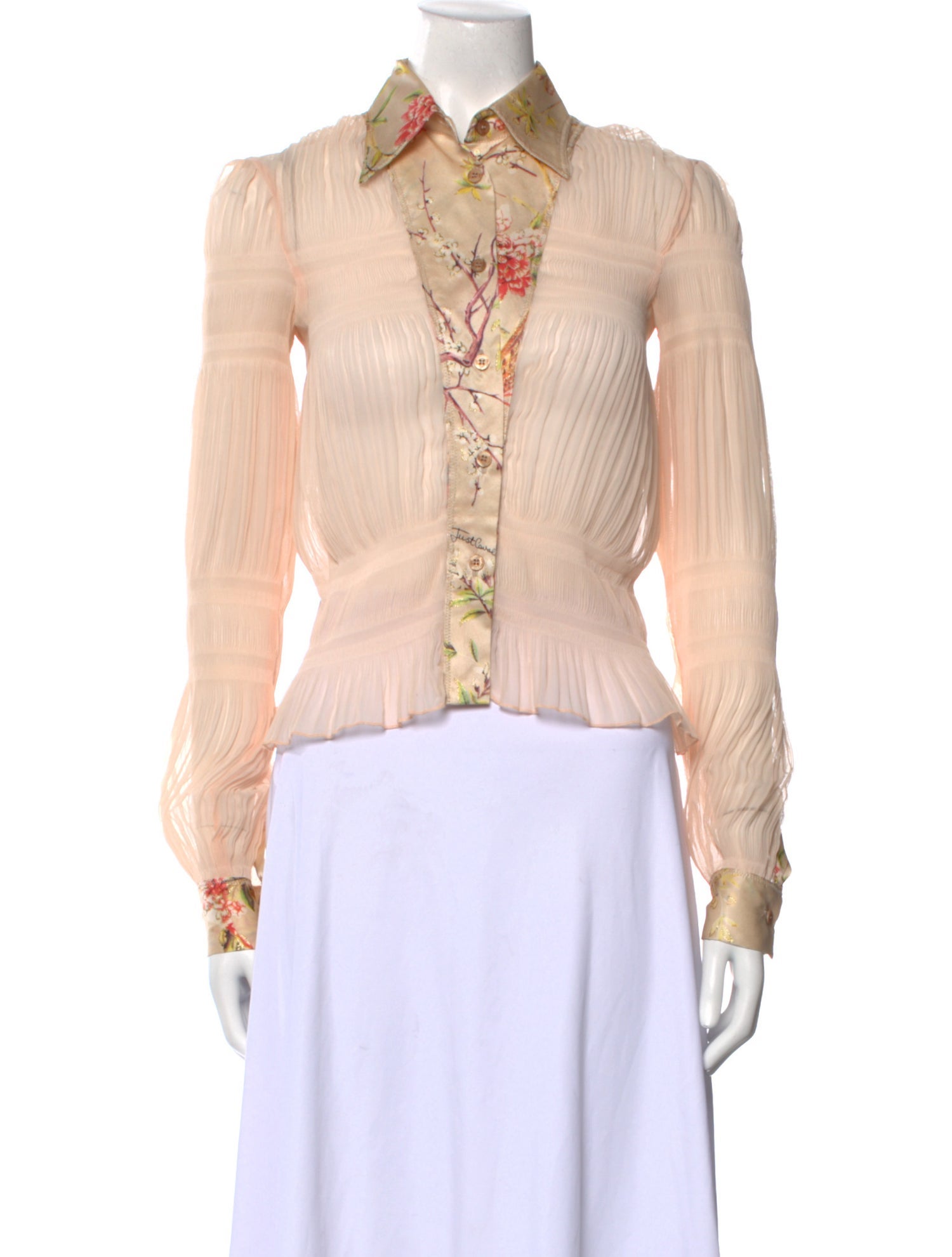 Just Cavalli Vintage 2000's Button-Up Top