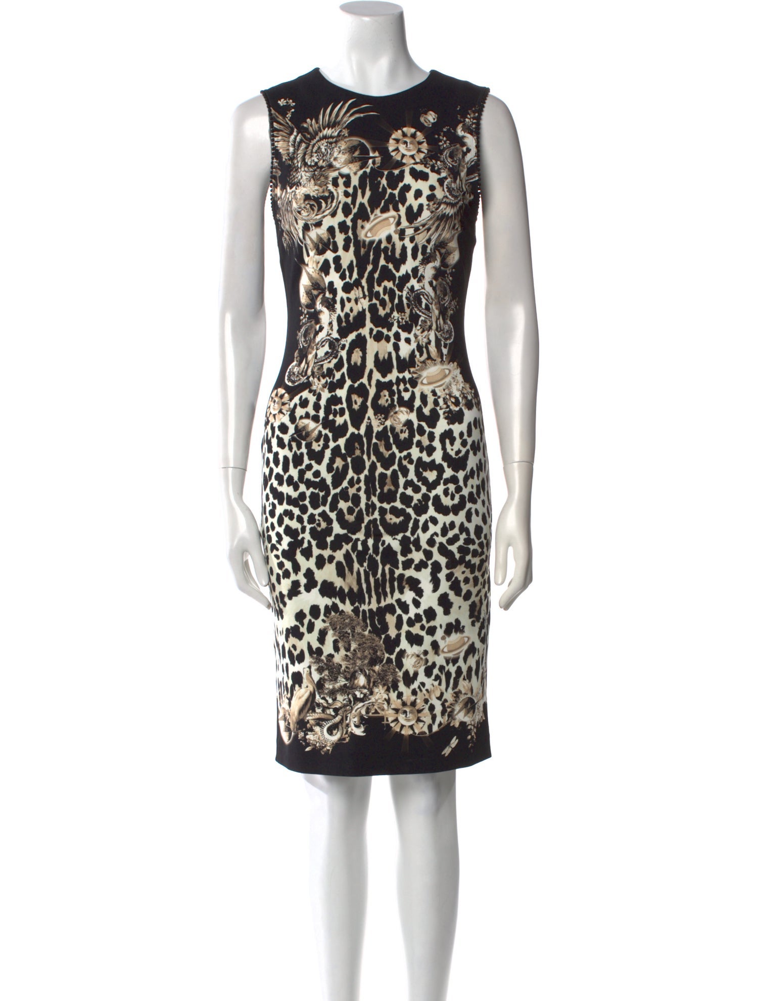Roberto Cavalli Animal Print Knee-Length Dress