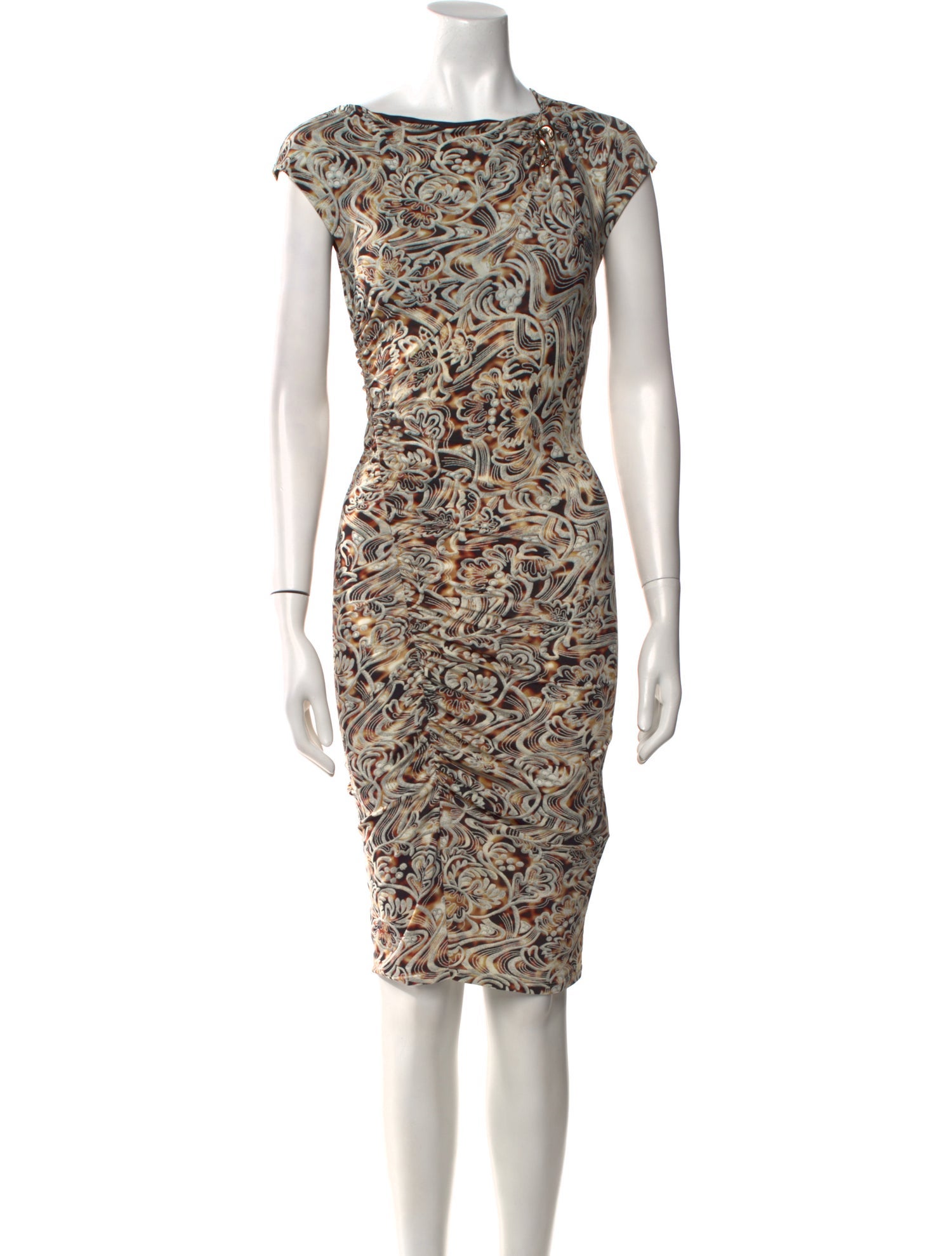 Roberto Cavalli Nylon Knee-Length Dress