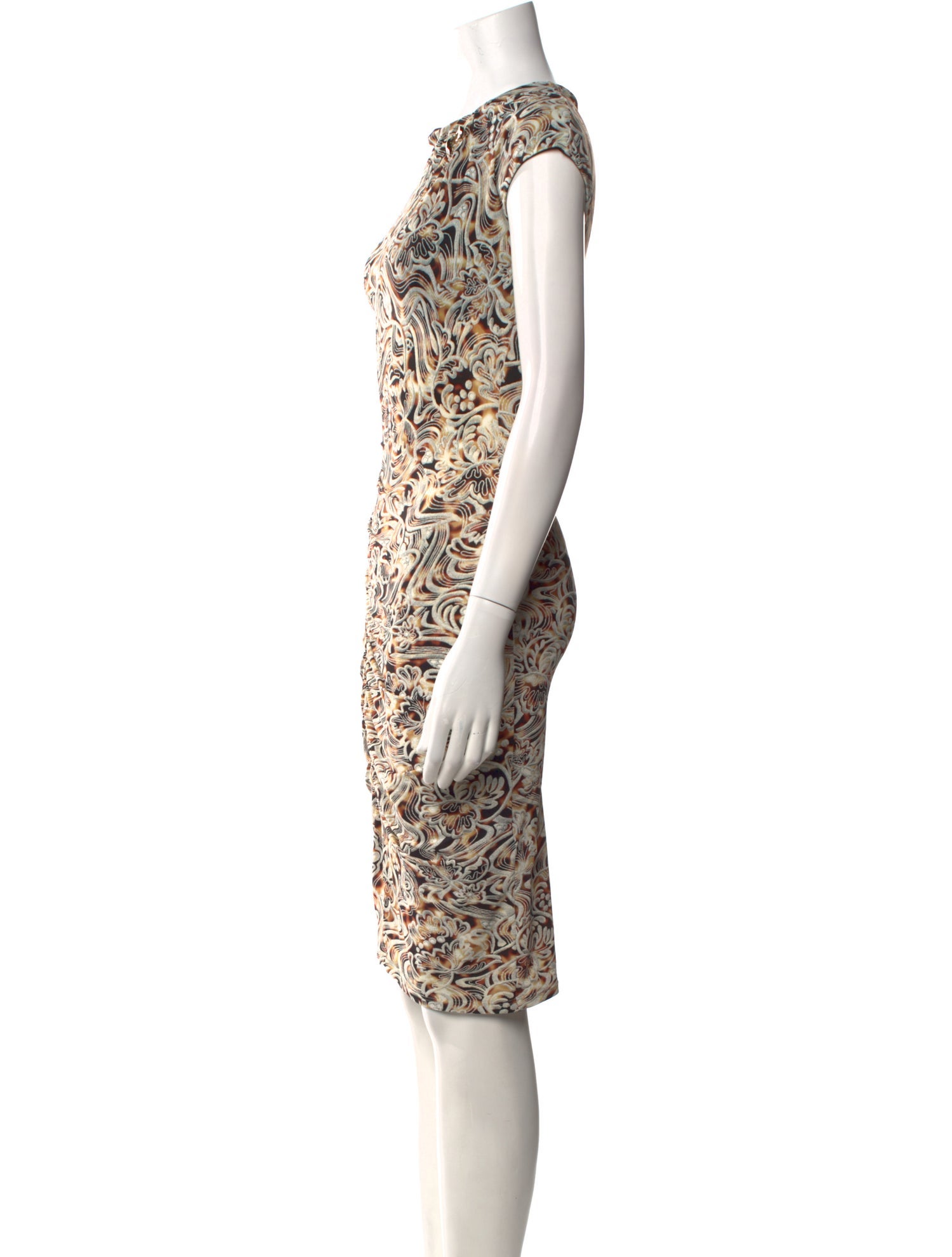 Roberto Cavalli Nylon Knee-Length Dress