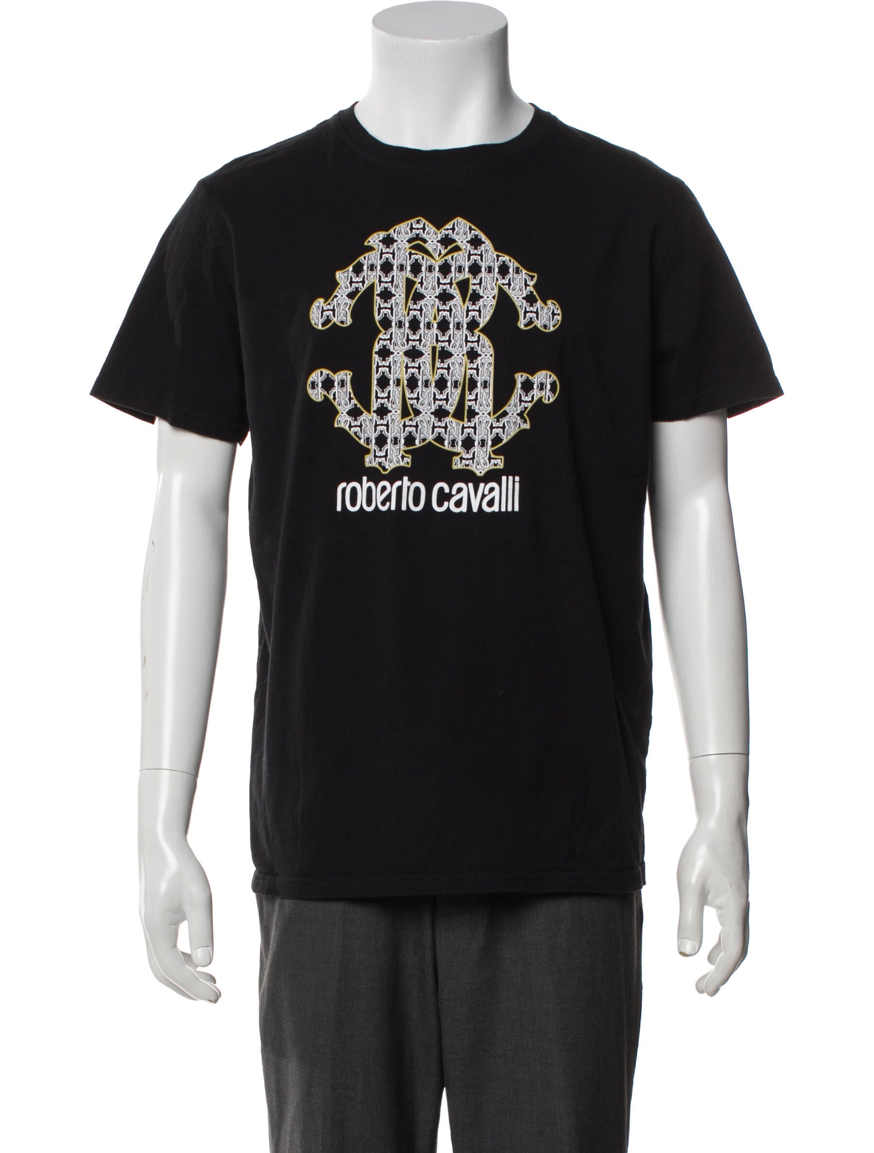 Roberto Cavalli Graphic Print Crew Neck T-Shirt