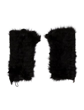 Roberto Cavalli Fox Fur Leg Warmers