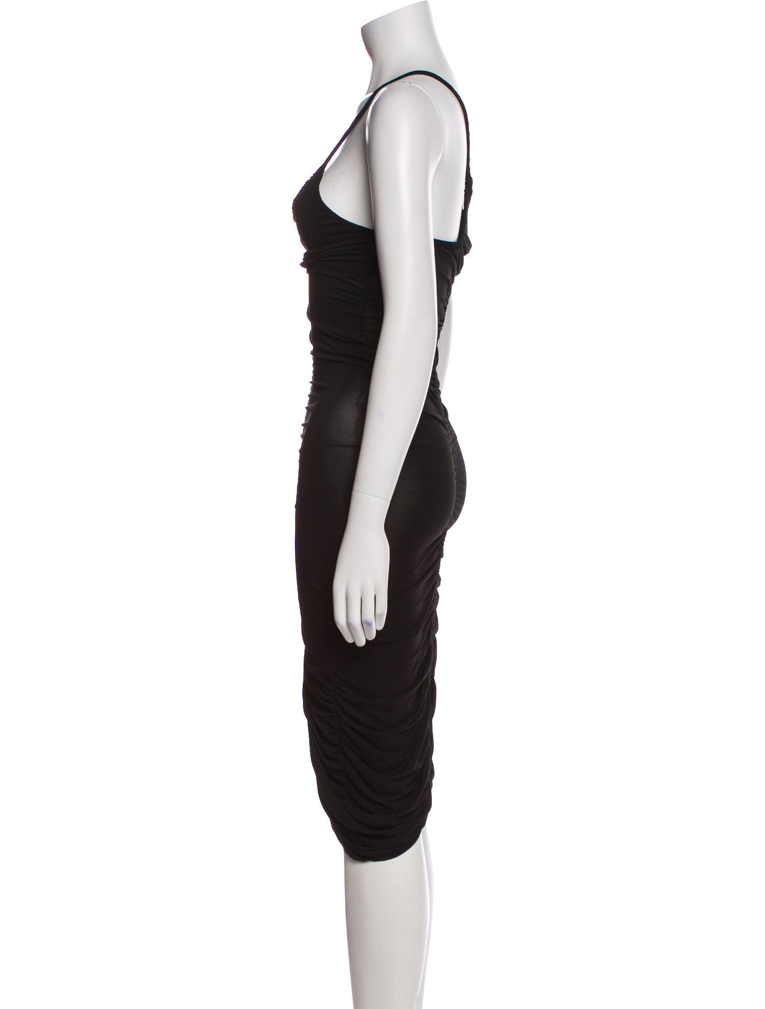 Roberto Cavalli V-Neck Midi Length Dress