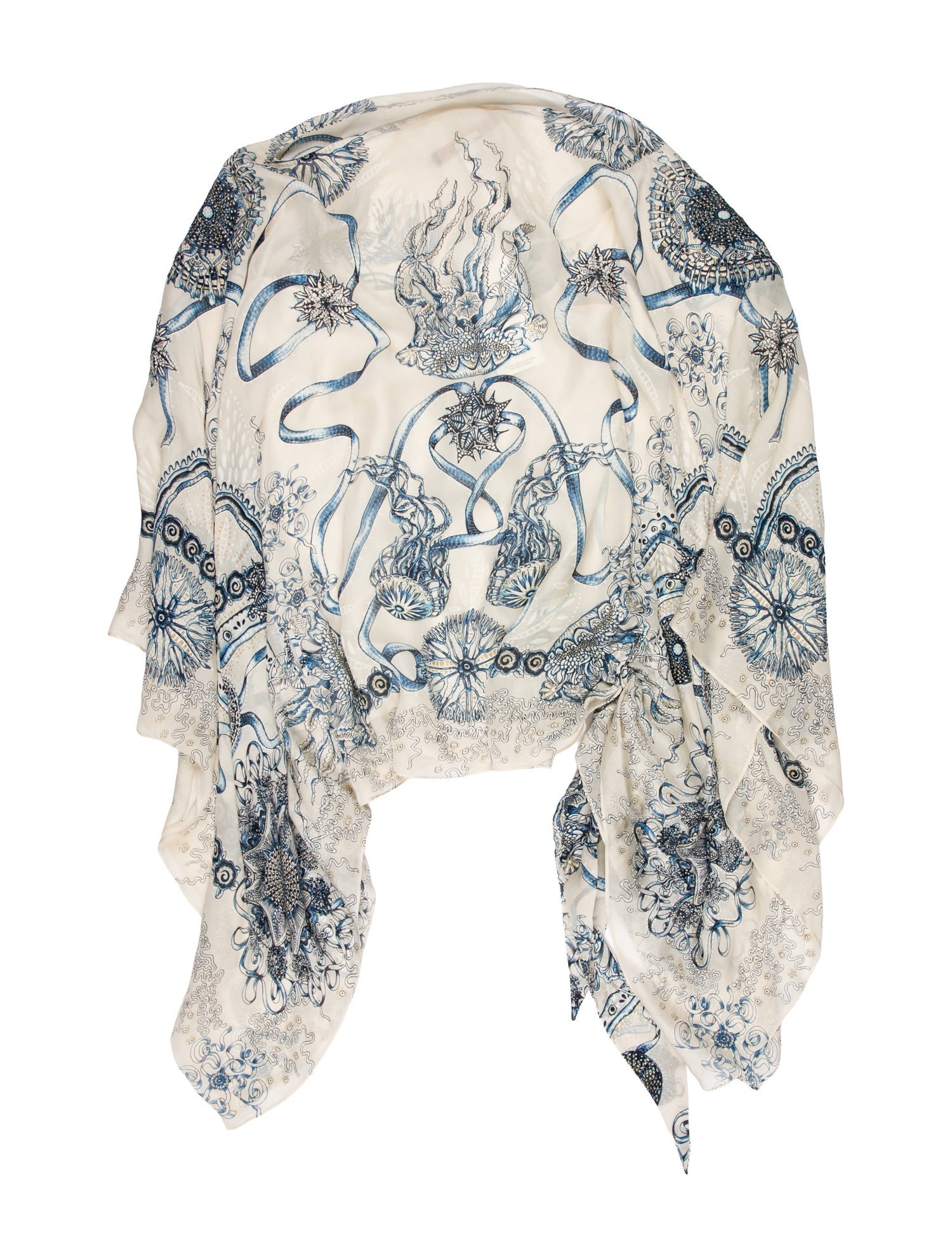 Roberto Cavalli Silk Paisley Print Bodysuit