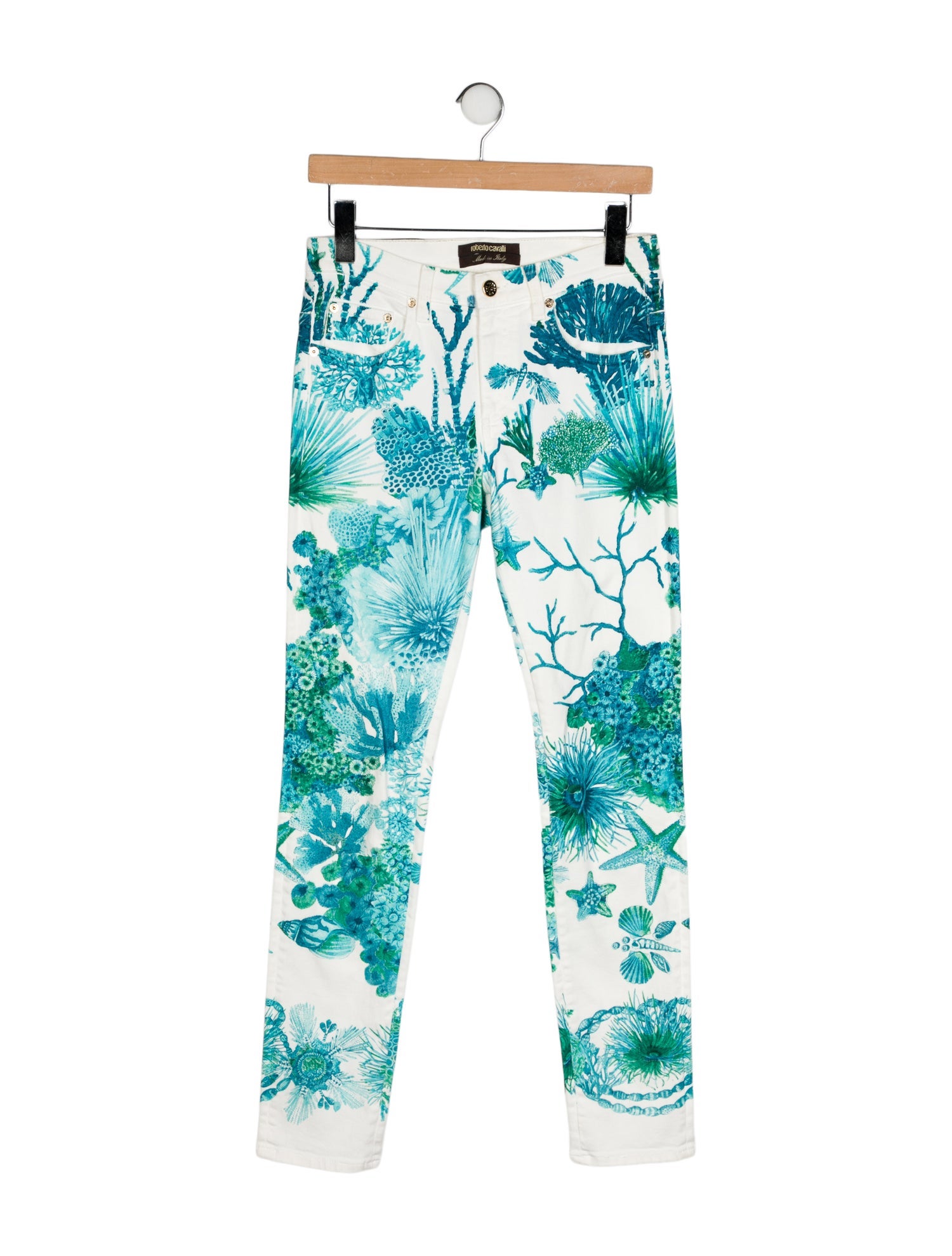 Roberto Cavalli Mid-Rise Skinny Leg Jeans