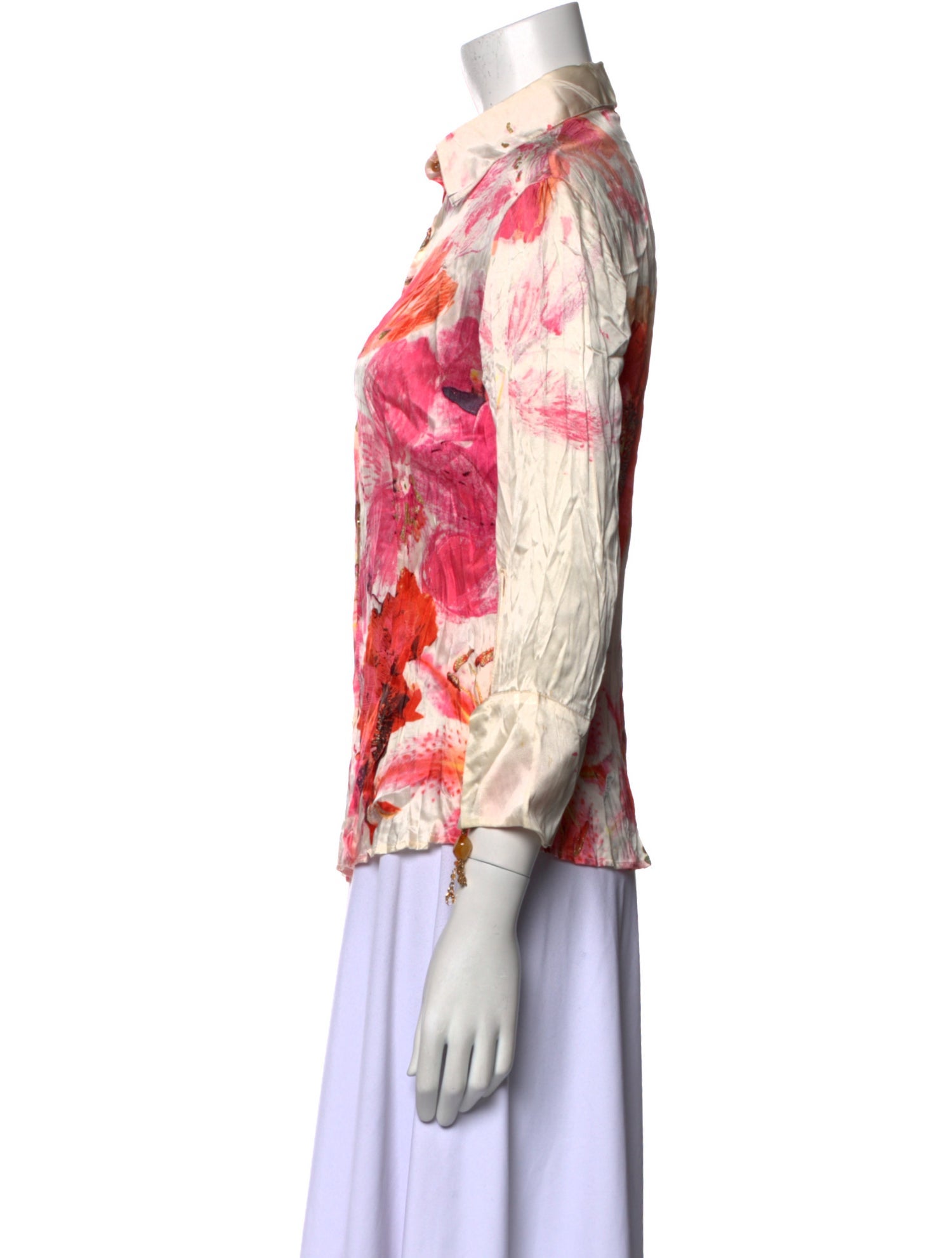 Roberto Cavalli Vintage Late 1990's - Early 2000's Button-Up Top