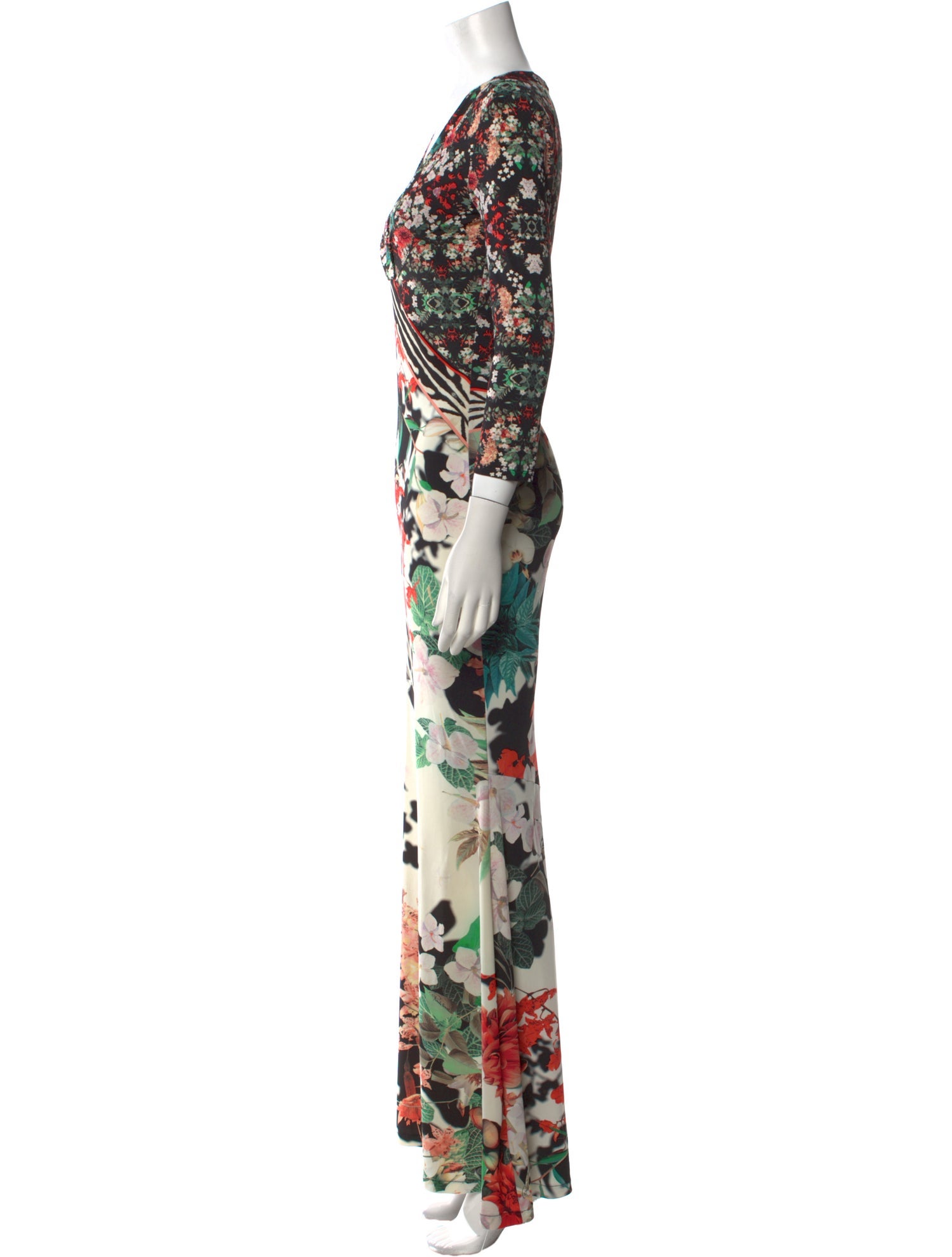 Roberto Cavalli Nylon Long Dress