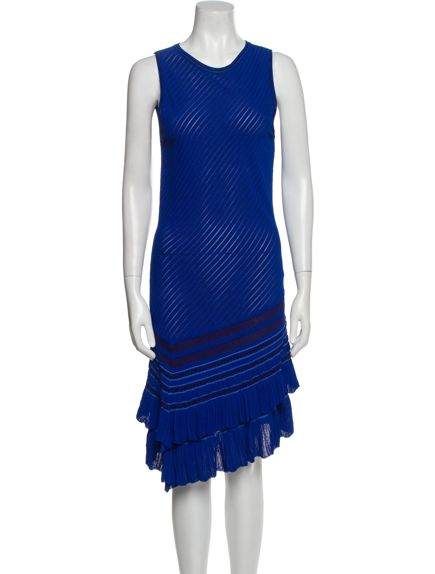 Roberto Cavalli Crew Neck Midi Length Dress