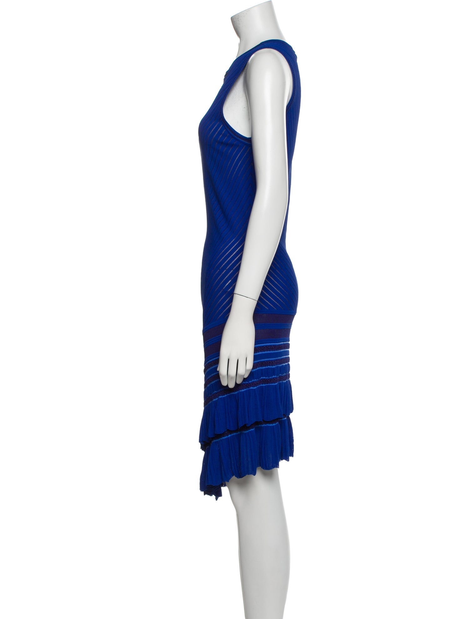 Roberto Cavalli Crew Neck Midi Length Dress