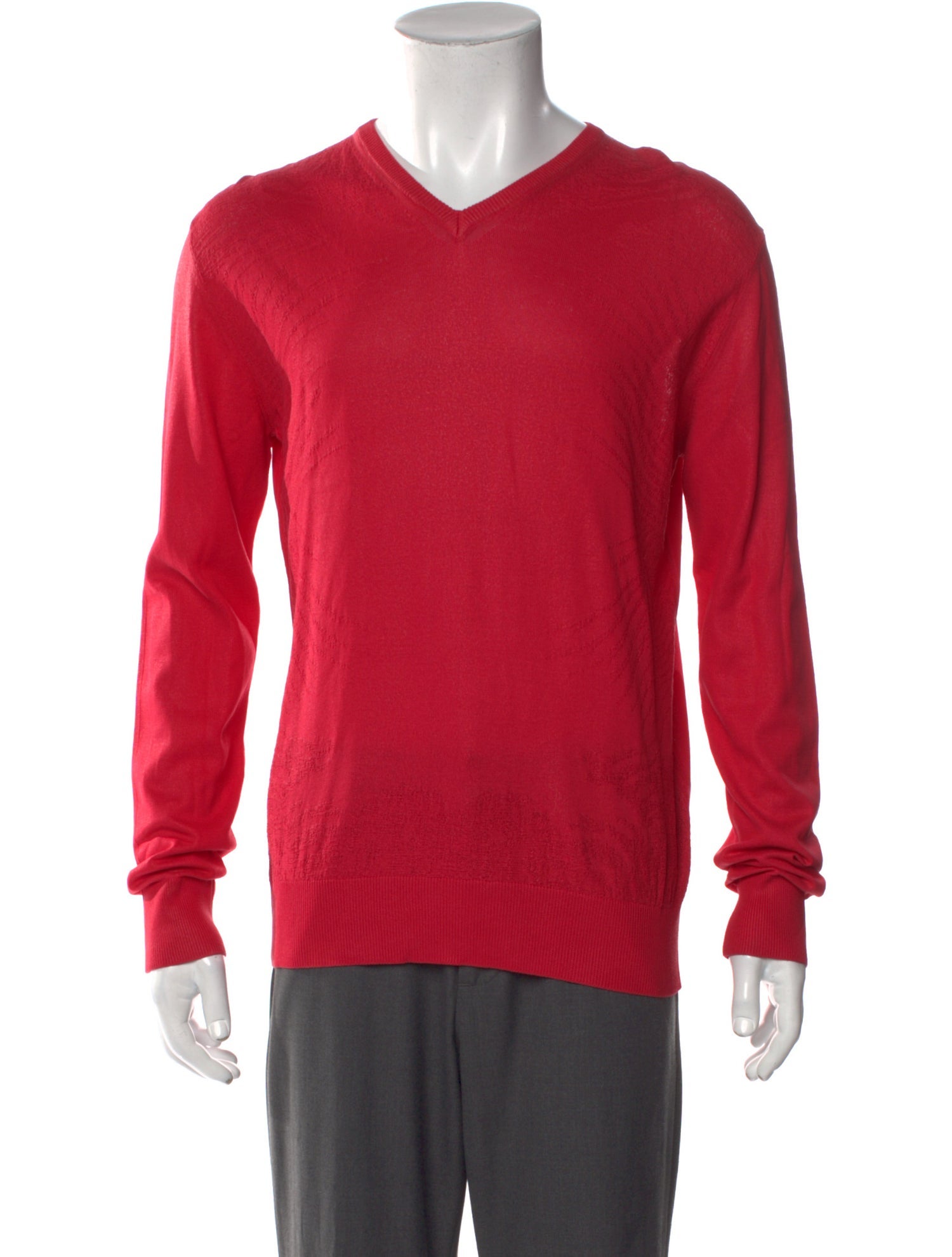 Roberto Cavalli V-Neck Long Sleeve Pullover