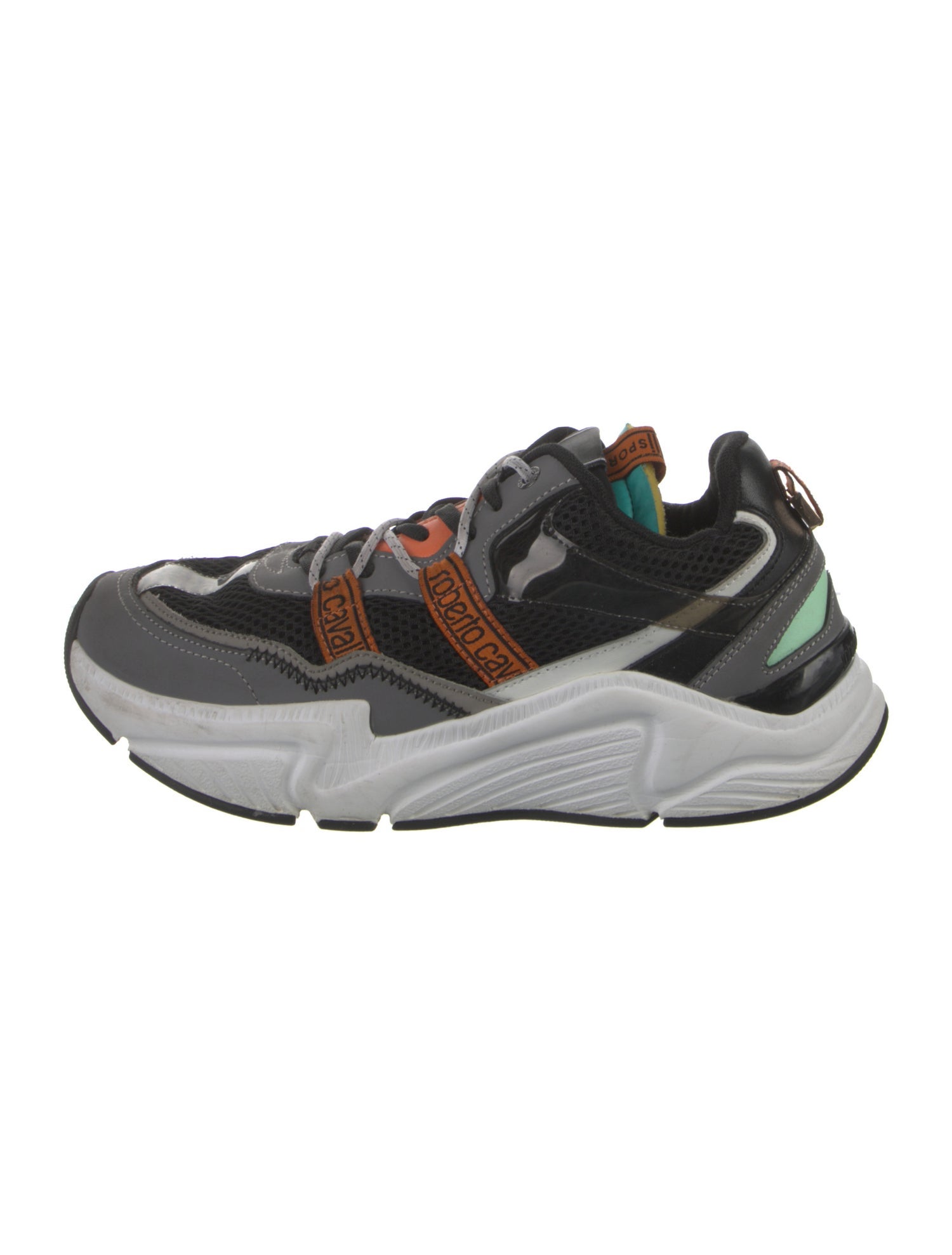 Roberto Cavalli Mesh Printed Sneakers