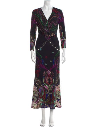 Roberto Cavalli Nylon Long Dress