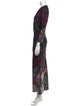 Roberto Cavalli Nylon Long Dress
