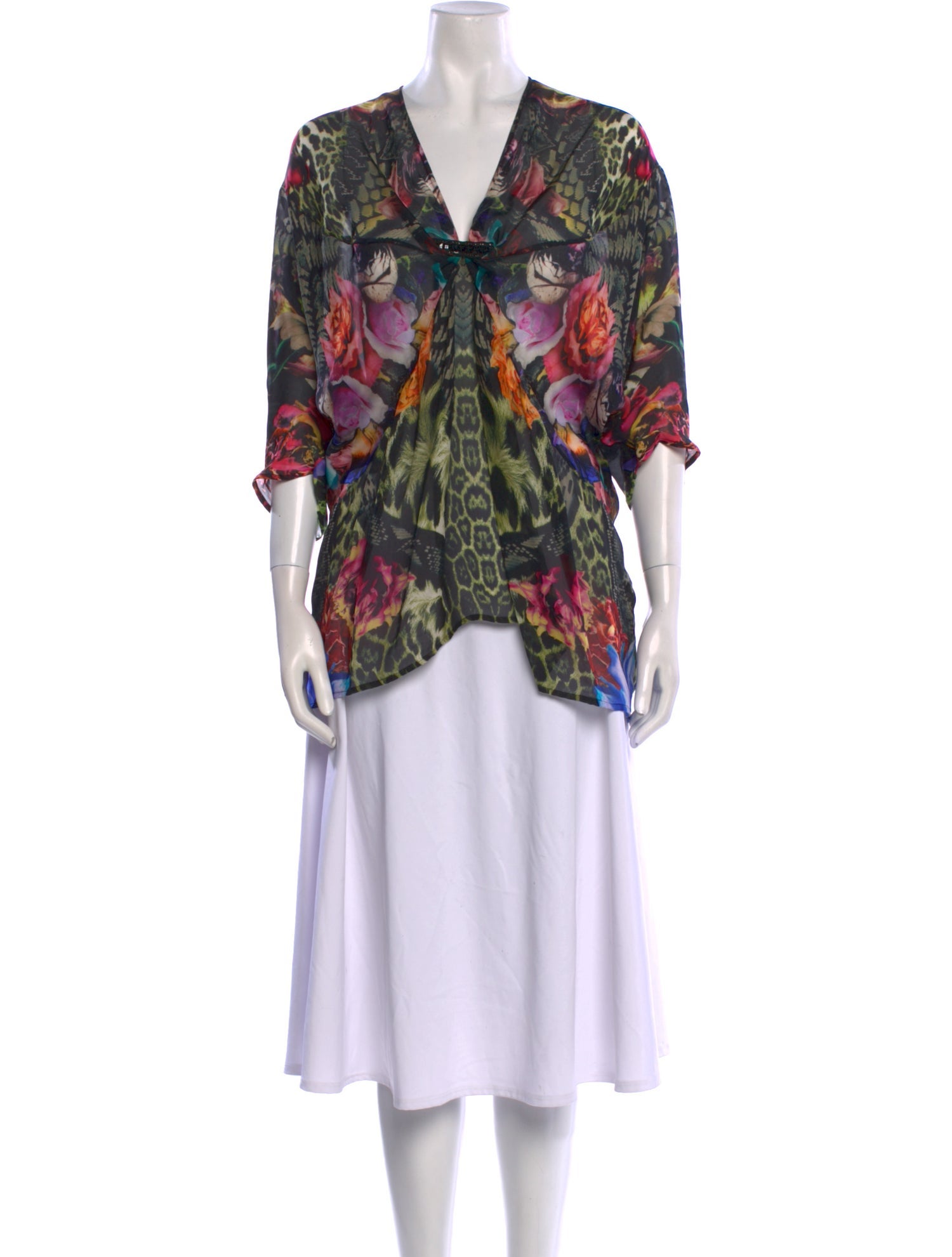 Roberto Cavalli 2012 Silk Blouse