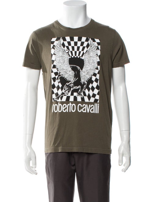 Roberto Cavalli Graphic Print Crew Neck T-Shirt