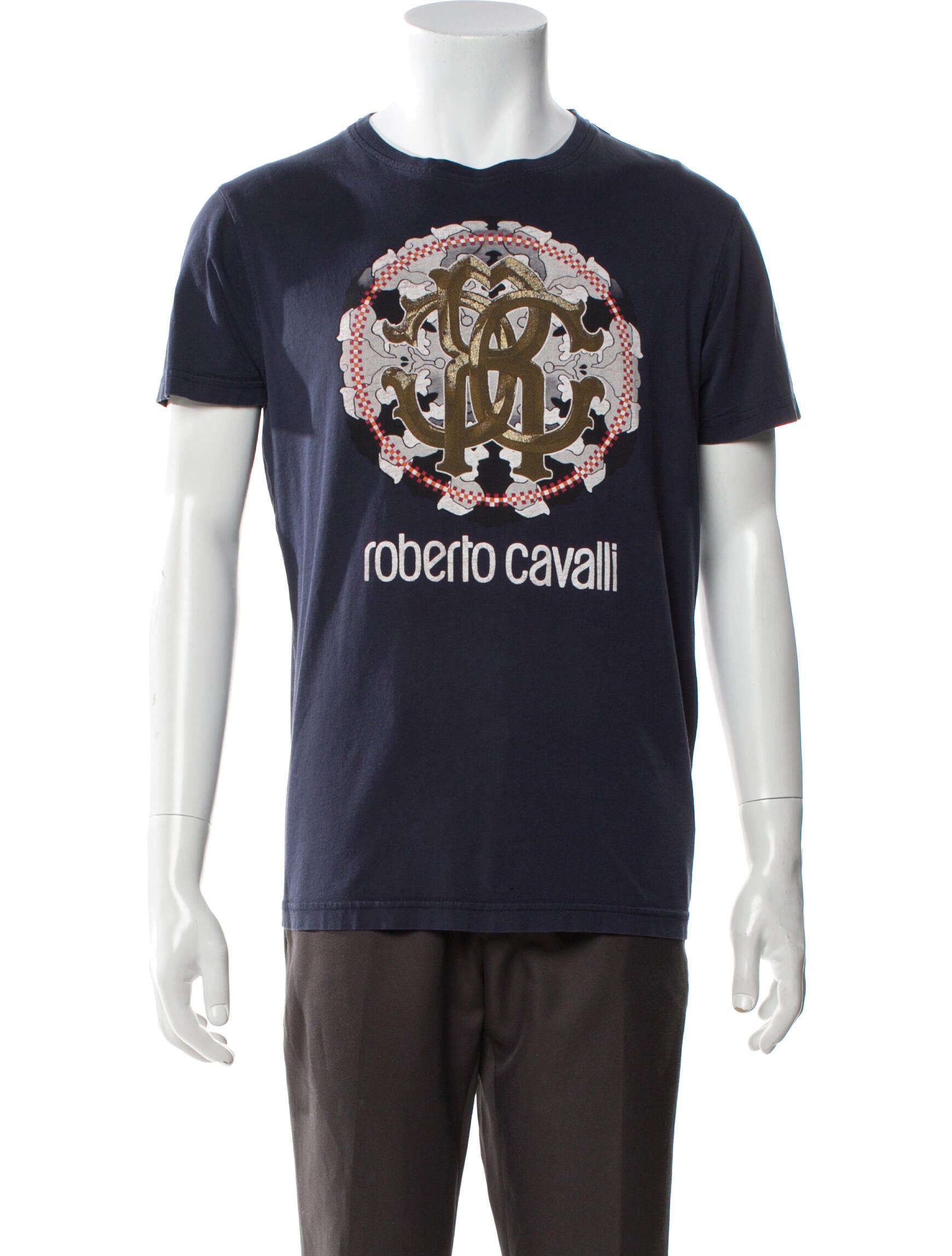 Roberto Cavalli Graphic Print Crew Neck T-Shirt