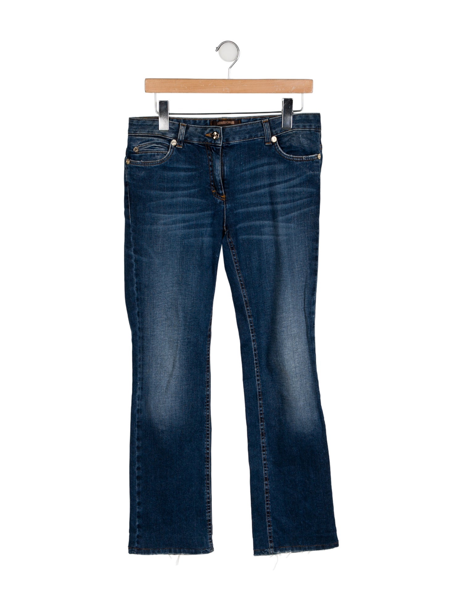 Roberto Cavalli Mid-Rise Straight Leg Jeans