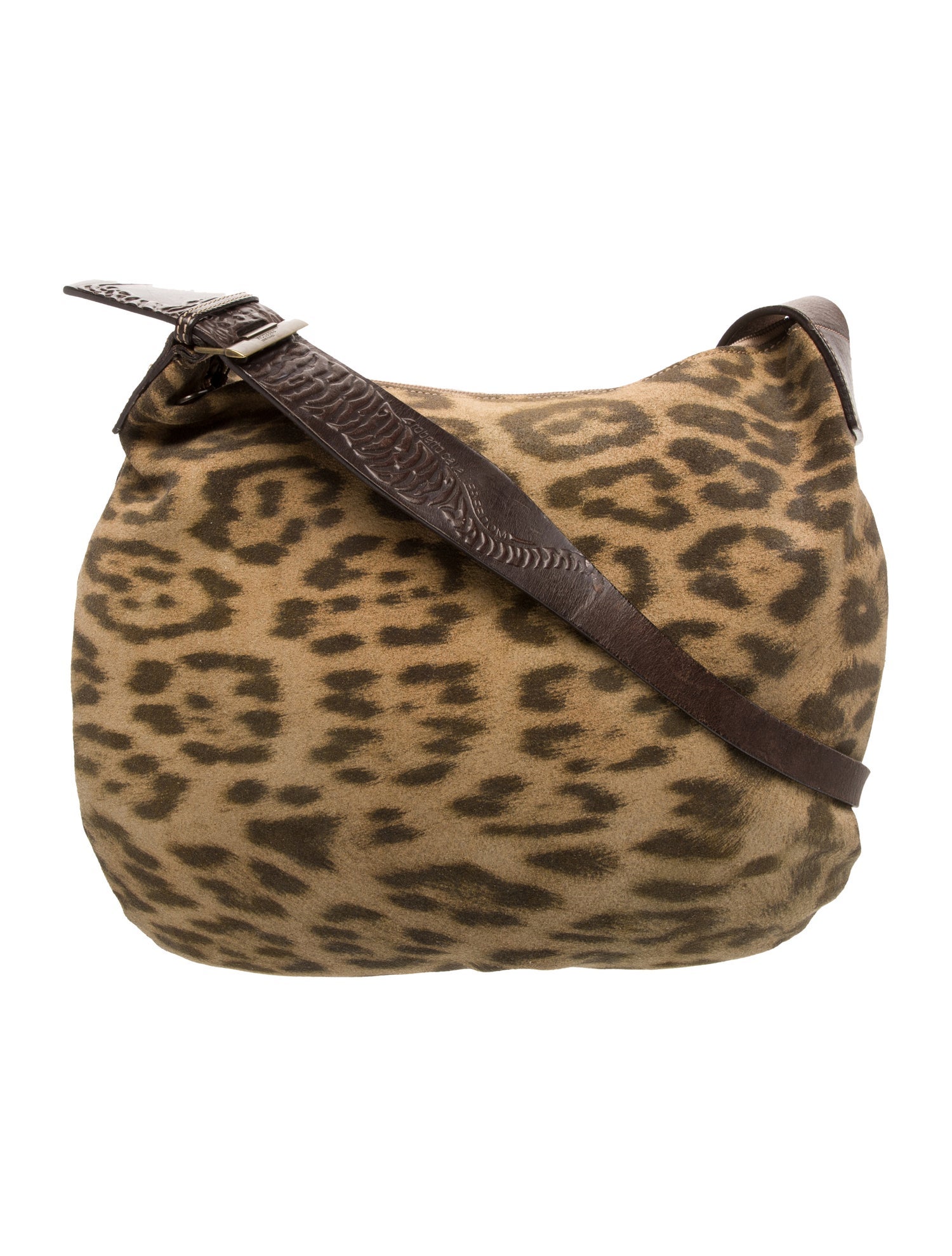 Roberto Cavalli Suede Messenger Bag