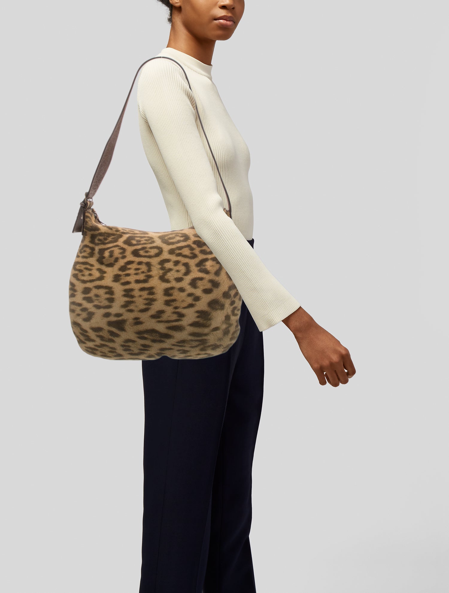 Roberto Cavalli Suede Messenger Bag