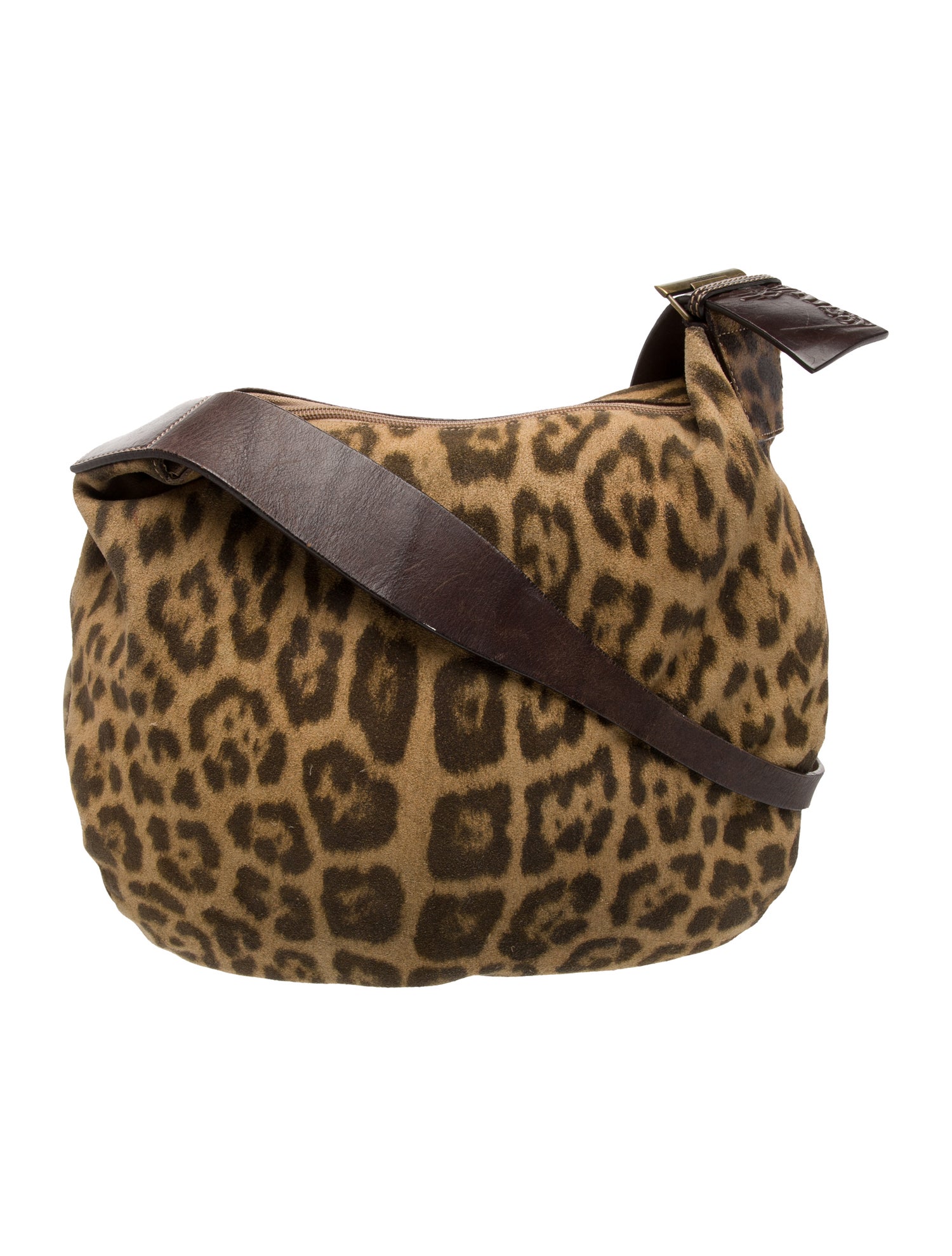 Roberto Cavalli Suede Messenger Bag