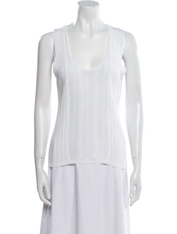 Roberto Cavalli Tops Scoop Neck Sleeveless Top S