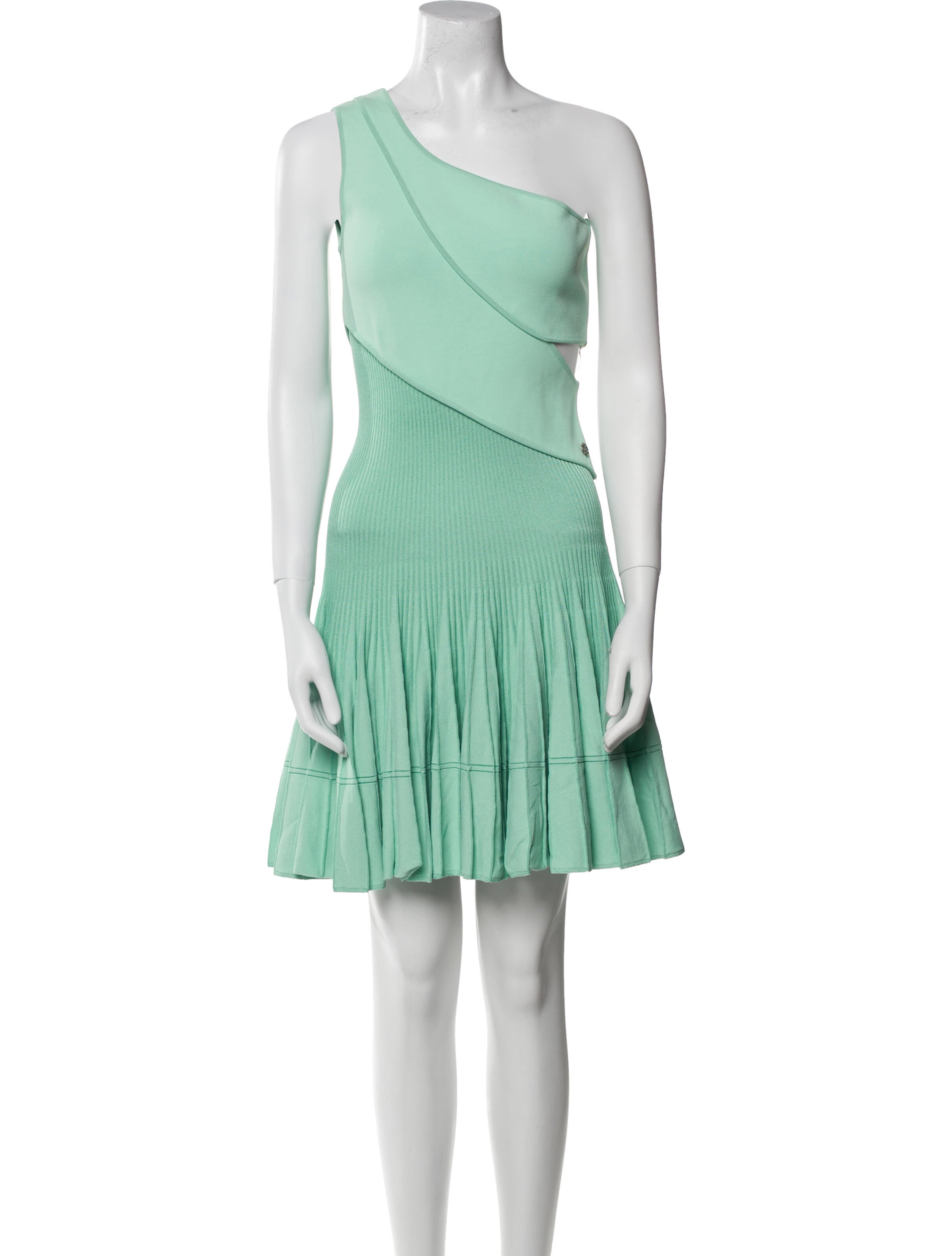 Roberto Cavalli One-Shoulder Mini Dress