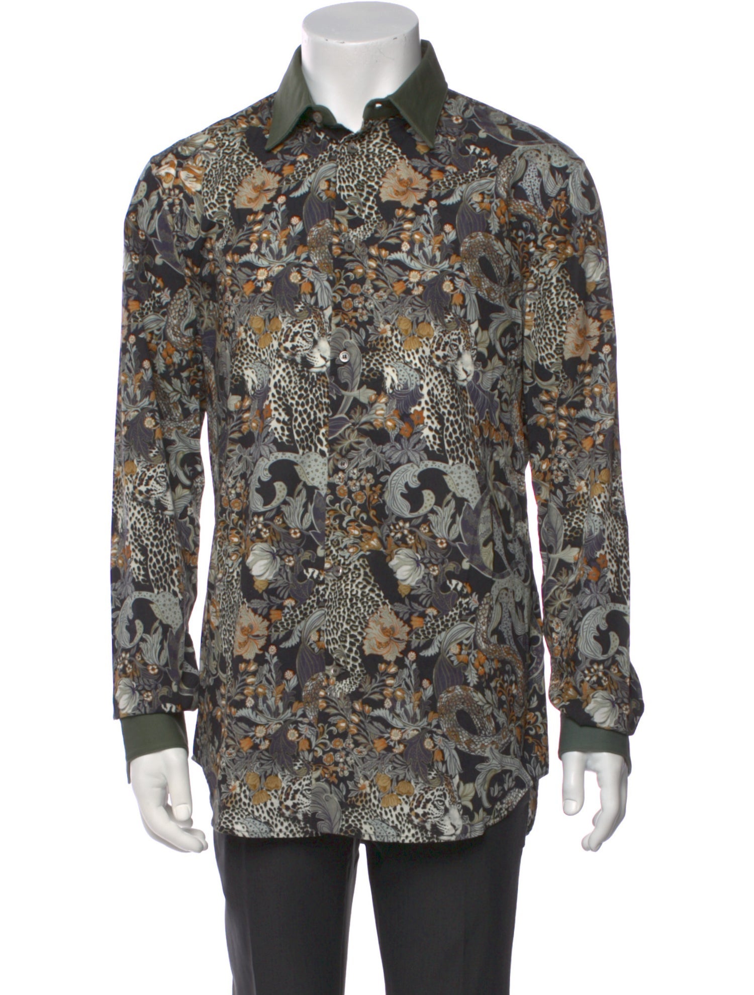Roberto Cavalli Printed Long Sleeve Shirt