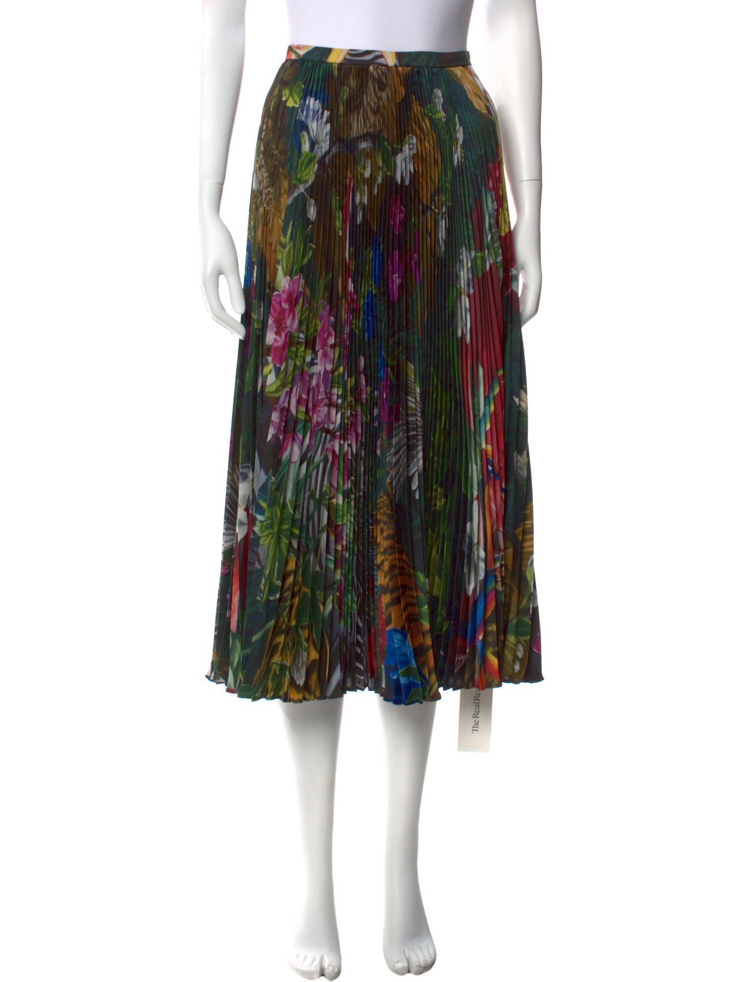 Roberto Cavalli Silk Midi Length Skirt