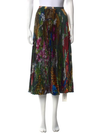 Roberto Cavalli Silk Midi Length Skirt