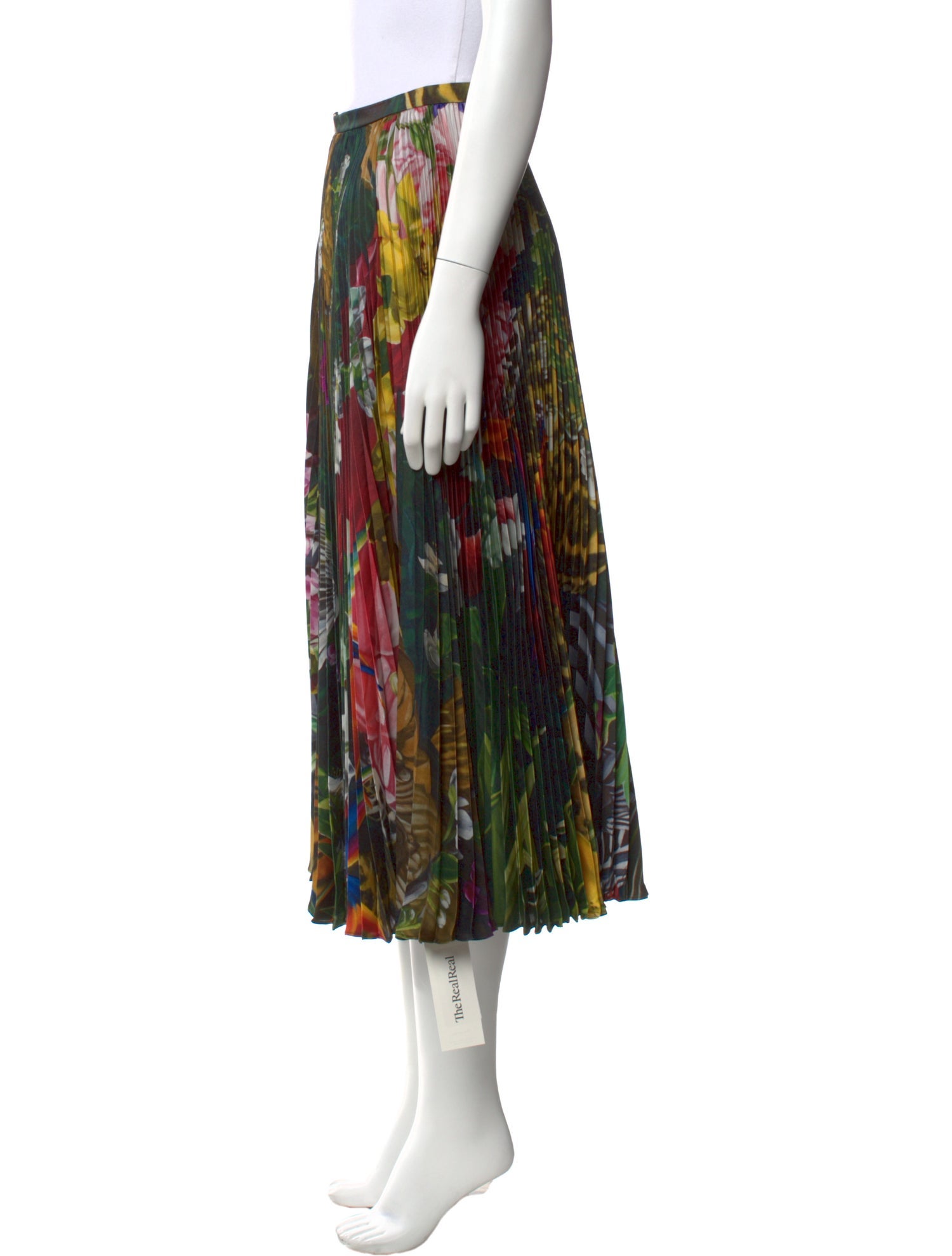 Roberto Cavalli Silk Midi Length Skirt