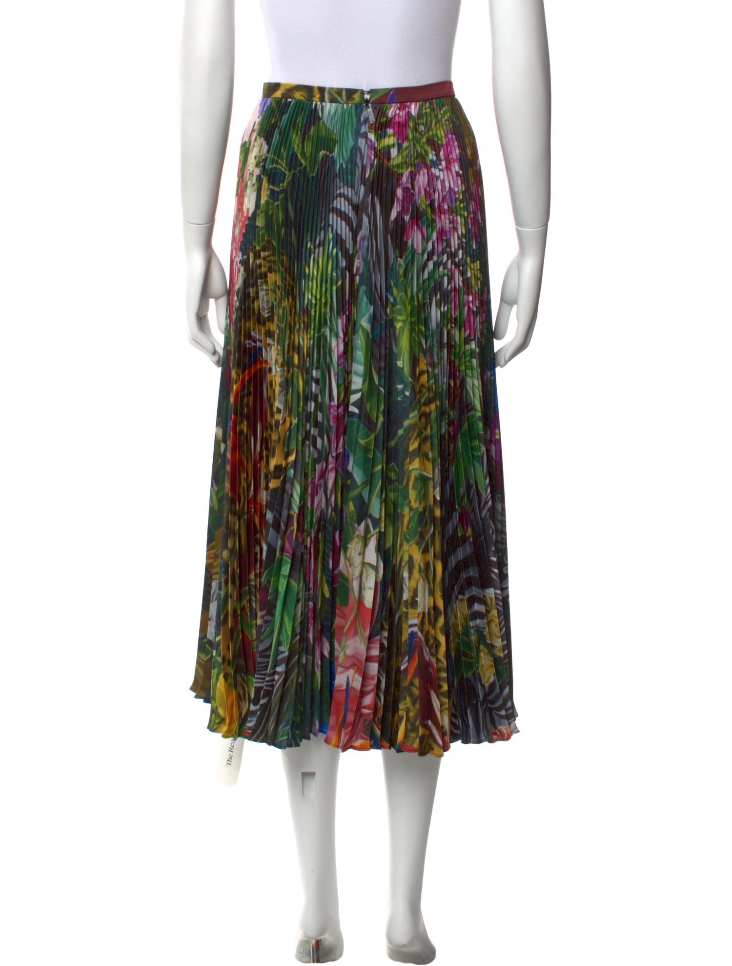 Roberto Cavalli Silk Midi Length Skirt