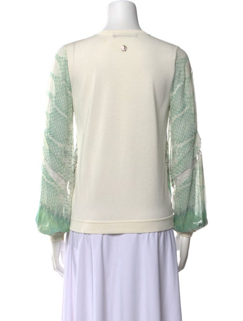 Roberto Cavalli Printed Crew Neck Blouse