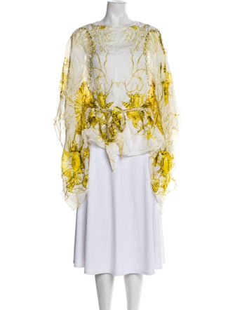 Roberto Cavalli Silk Printed Blouse