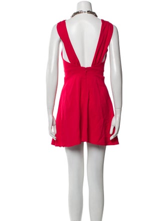 Roberto Cavalli V-Neck Mini Dress