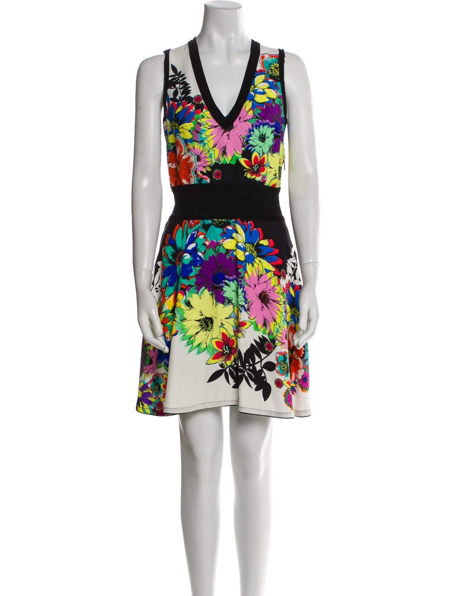 Roberto Cavalli Floral Print Mini Dress