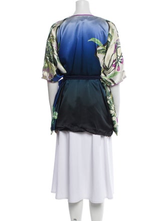 Roberto Cavalli Silk Printed Robe
