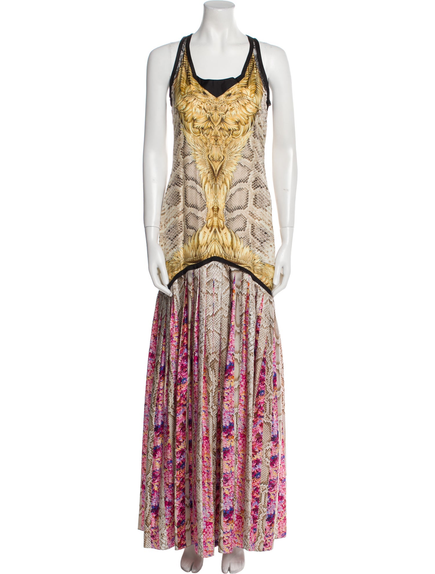 Roberto Cavalli Silk Long Dress